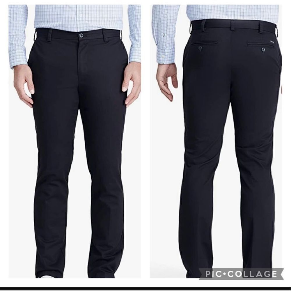 IZOD Men's American Chino Flat Front Straight Fit Pant